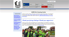 Desktop Screenshot of hopefairhousing.org